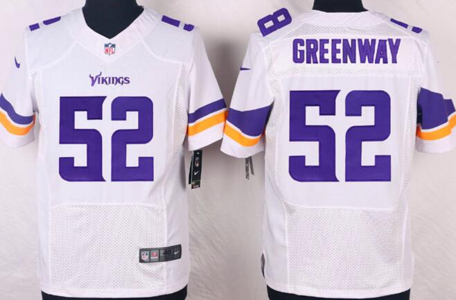 Nike Minnesota Vikings 52 Greenway white elite Jerseys