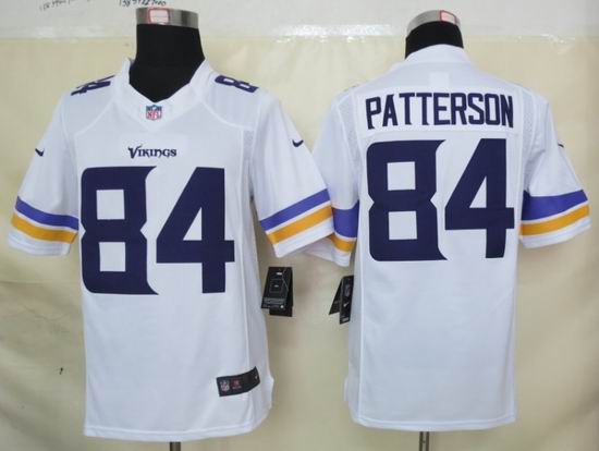 Nike Minnesota Vikings 84 Patterson White Limited Jersey
