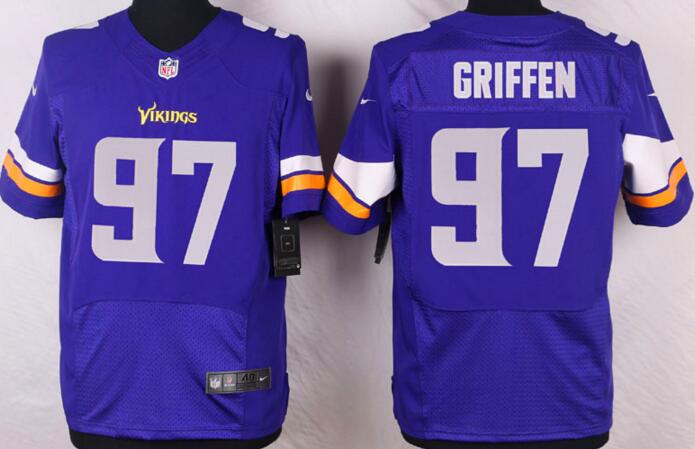 Nike Minnesota Vikings 97 Griffen elite Purple NFL Jerseys