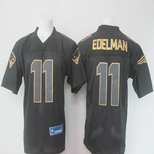 Nike New England Patriots 11 Julian Edelman Black Gold Puzzler Collection Elite NFL Jerseys