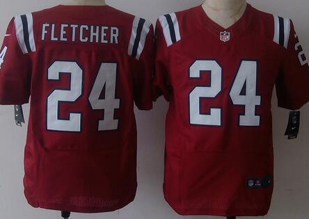 Nike New England Patriots 24 Bradley Fletcher elite red nfl jerseys