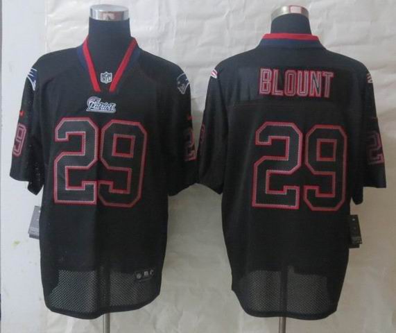 Nike New England Patriots 29 Blount Lights Out Black Elite Jersey