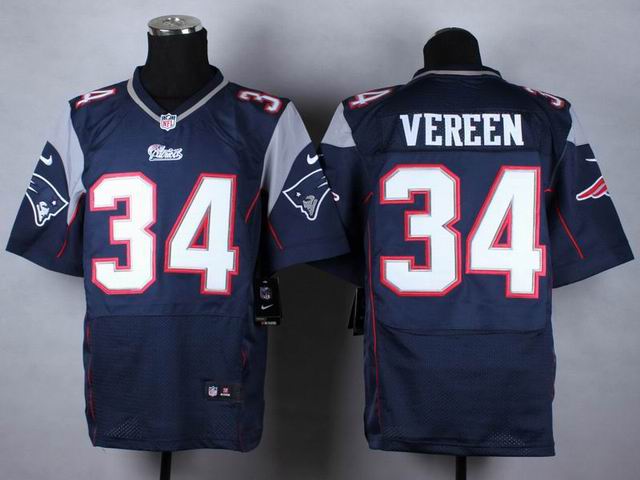 Nike New England Patriots 34 Shane Vereen blue Stitched  Elite NFL Jersey