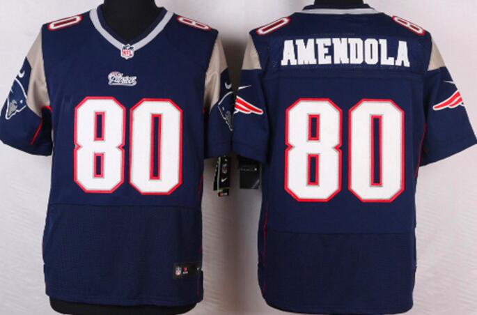 Nike New England Patriots 80 Danny Amendola blue Stitched  Elite NFL Jersey
