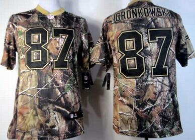 Nike New England Patriots 87 Rob Gronkowski Elite NFL Camo Jersey