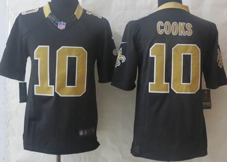 Nike New Orleans Saints  10 Cooks Black Limited Jerseys