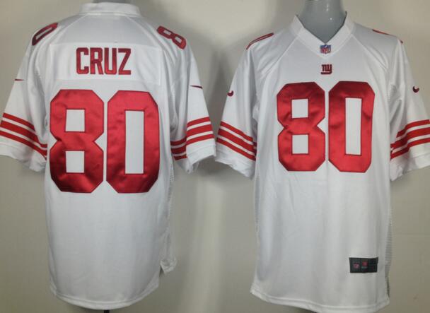 Nike New York Giants 80 Cruz whitegame nfl football Jersey