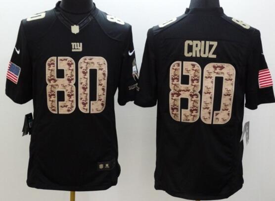 Nike New York Giants 80 Victor Cruz usa flag men Limited Black NFL Jerseys