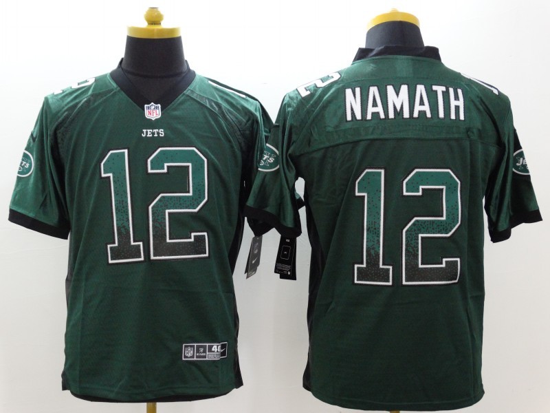 Nike New York Jets 12 Joe Namath drift fashion NFL game nfl Jerseys