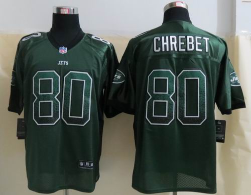 Nike New York Jets 80 Chrebet Drift Fashion Green Elite Jerseys