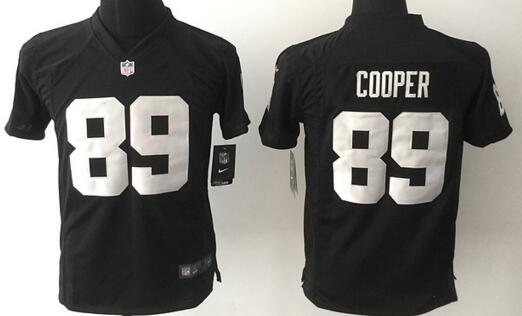 Nike Oakland Raiders  89 Amari Cooper black kids youth football Jerseys
