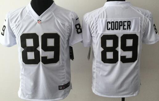 Nike Oakland Raiders  89 Amari Cooper white kids youth football Jerseys