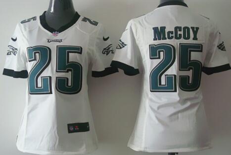 Nike Philadelphia Eagles 25 LeSean McCoy white women NFL football Jerseys