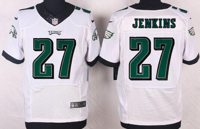 Nike Philadelphia Eagles 27 Malcolm Jenkins white elite nfl jersey