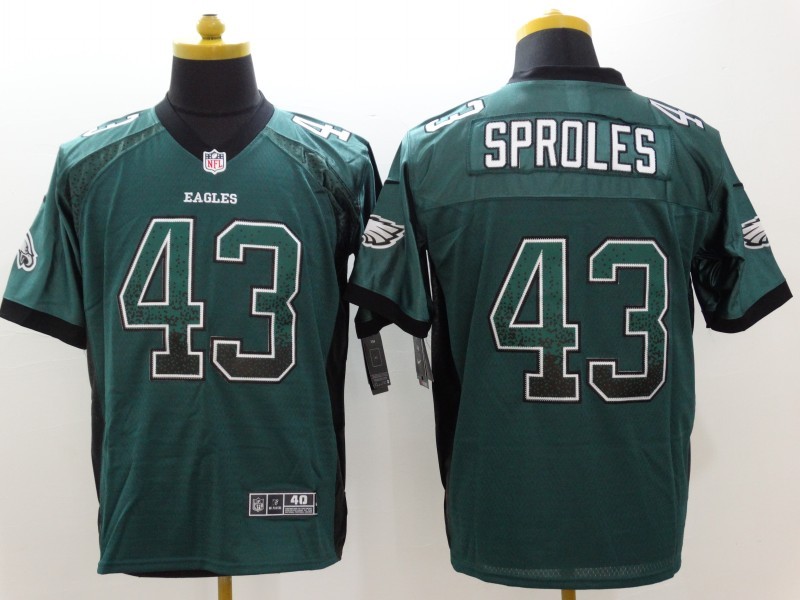 Nike Philadelphia Eagles 43 Darren Sproles drift fashion green Elite Jerseys