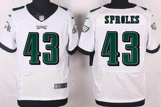 Nike Philadelphia Eagles 43 Darren Sproles white Elite Jerseys