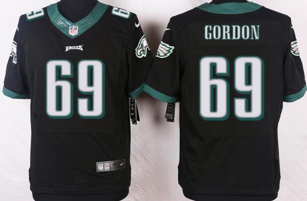 Nike Philadelphia Eagles 69 Dillon Gordon black men Elite nfl football Jerseys