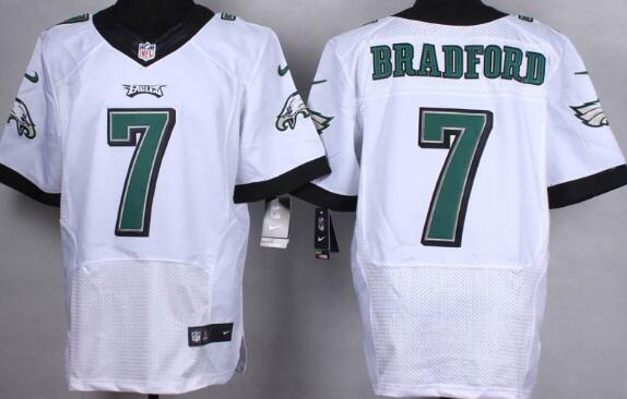 Nike Philadelphia Eagles 7 Sam Bradford white elite nfl Jerseys