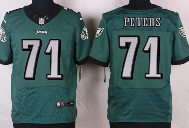 Nike Philadelphia Eagles 71 Jason Peters Elite Green NFL Jersey