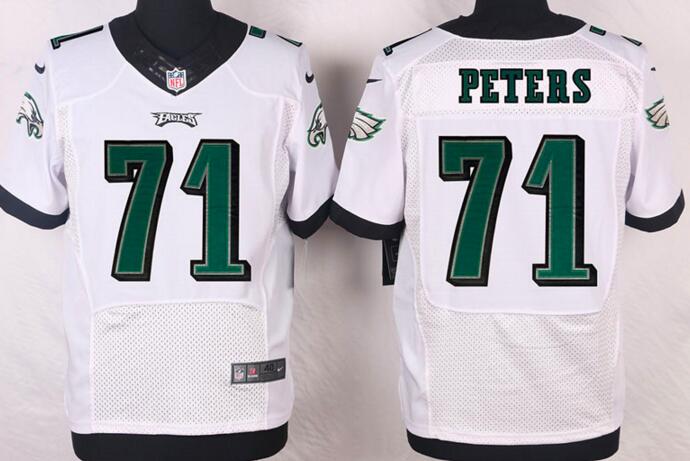 Nike Philadelphia Eagles 71 Peters White Colors Elite Jerseys