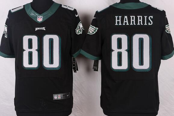 Nike Philadelphia Eagles 80 Harris black Elite nfl Jerseys