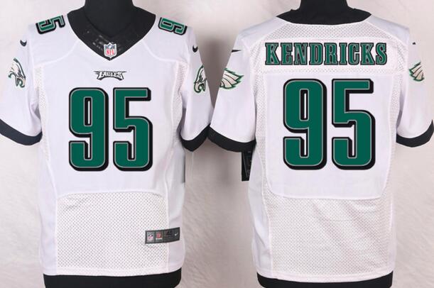 Nike Philadelphia Eagles 95 Mychal Kendricks men White elite NFL football Jerseys