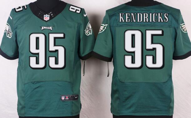 Nike Philadelphia Eagles 95 Mychal Kendricks men green elite NFL football Jerseys