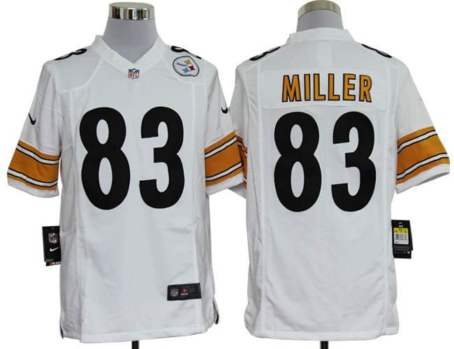 Nike Pittsburgh Steelers 83 Heath Miller Game White NFL Jerseys