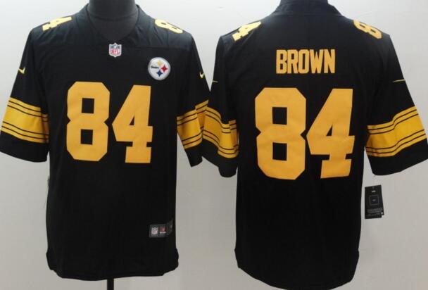 Nike Pittsburgh Steelers 84 Brown Black Color Rush Limited Jersey