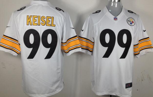 Nike Pittsburgh Steelers 99 Brett Keisel Game White NFL Jerseys