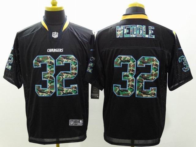 Nike San Diego Charger 32 Weddle Fashion Black camo Elite nfl Jerseys