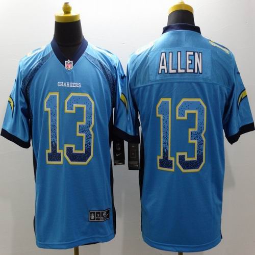 Nike San Diego Chargers 13 Keenan Allen skyblue drift fashion nfl Jersey