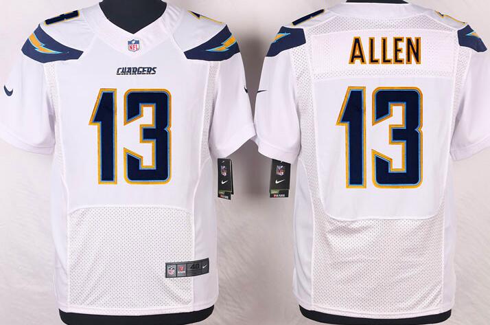 Nike San Diego Chargers 13 Keenan Allen white elite nfl Jersey