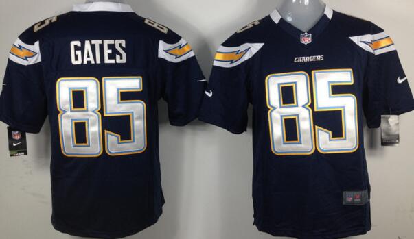 Nike San Diego Chargers 85 Antonio Gates Game blue Jersey