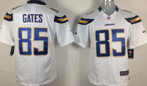 Nike San Diego Chargers 85 Antonio Gates Game white Jersey