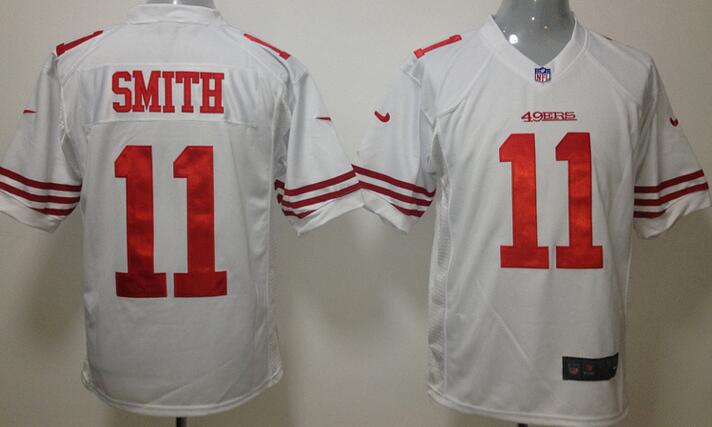 Nike San Francisco 49ers 11 Alex Smith Game white NFL Jerseys