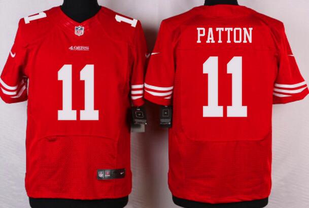 Nike San Francisco 49ers 11 Quinton Patton red men football elite jerseys