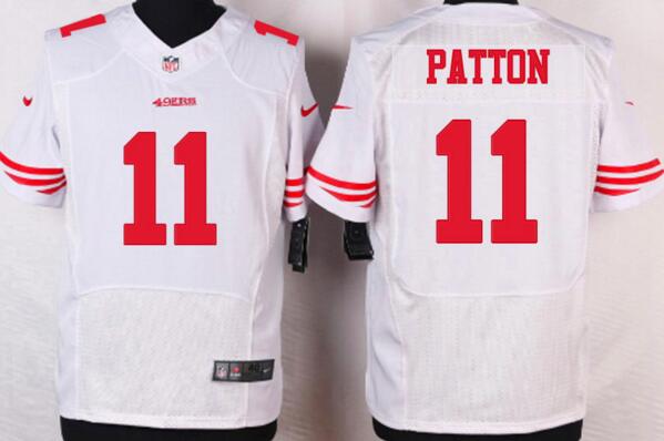 Nike San Francisco 49ers 11 Quinton Patton white men football elite jerseys