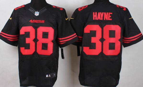 Nike San Francisco 49ers 38 Jarryd Hayne black elite nfl jerseys