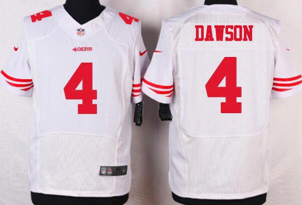 Nike San Francisco 49ers 4 Phil Dawson men Elite white NFL Jerseys