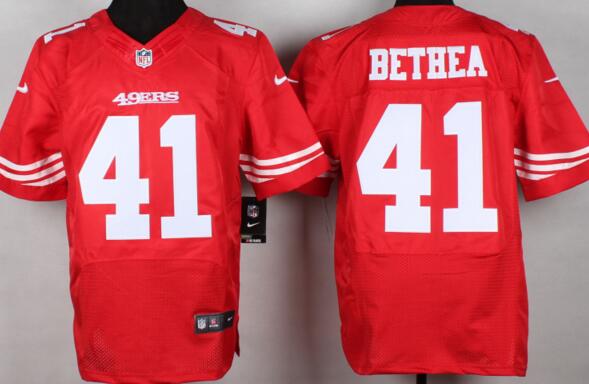 Nike San Francisco 49ers 41 Antoine Bethea Elite red NFL Jerseys