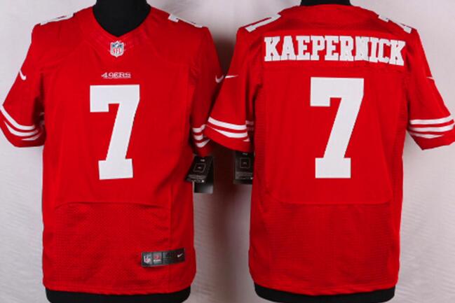 Nike San Francisco 49ers 7 Colin Kaepernick elite Red NFL Jerseys