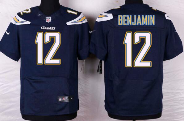 Nike San diego chargers 12 benjamin dark blue elite nfl jerseys