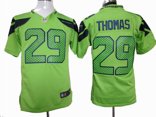 Nike Seattle Seahawks 29 Earl Thomas Game Green NFL Jerseys