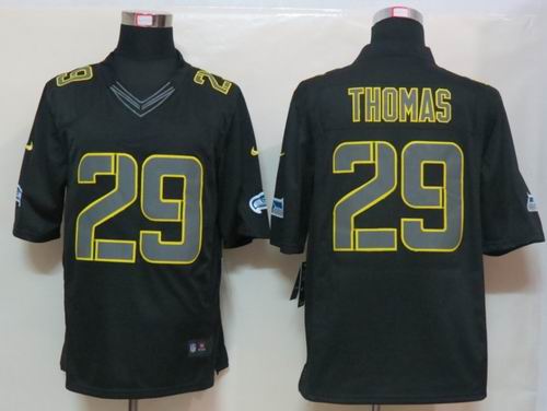 Nike Seattle Seahawks 29 Thomas Impact Limited Black Jersey
