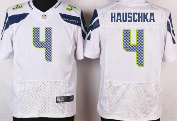 Nike Seattle Seahawks 4 Steven Hauschka Elite white men NFL football Jersey