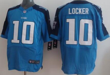 Nike Tennessee Titans 10 LOCKER Elite Blue Jersey