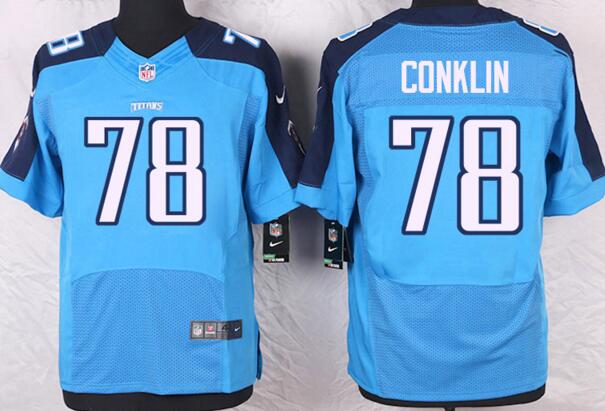 Nike Tennessee Titans 78 Jack Conklin blue elite NFL Jerseys