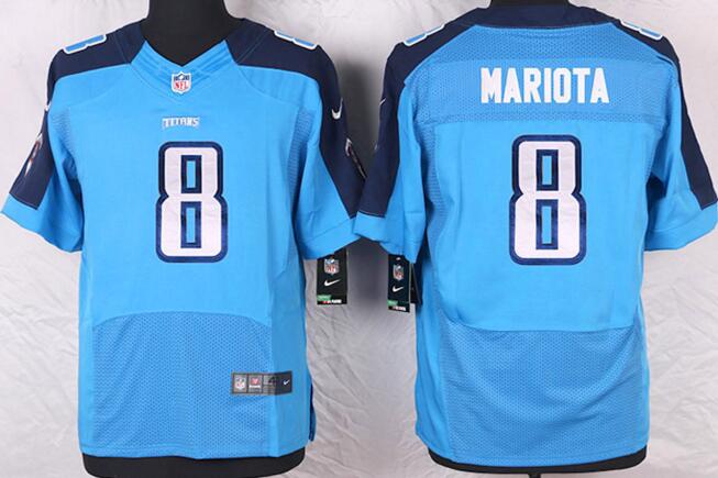 Nike Tennessee Titans 8 Marcus Mariota skyblue Colors Elite Jerseys