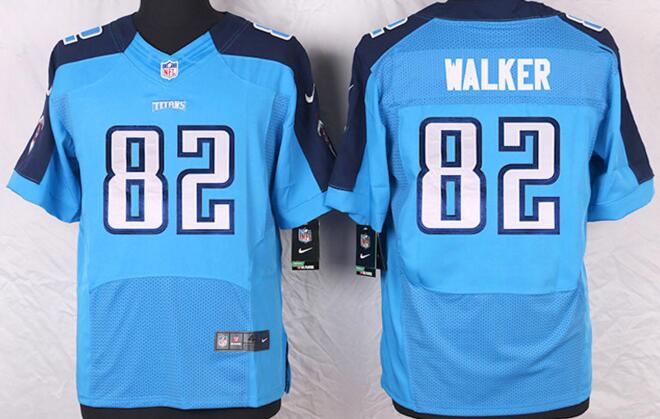 Nike Tennessee Titans 82 Delanie Walker Blue elite Jersey